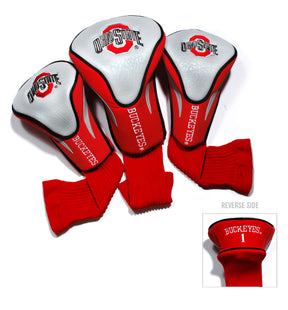 Ohio State Buckeyes 3 Pack Embroidered Contour Golf Headcovers
