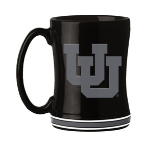 Utah 14oz Black Tonal Relief Mug