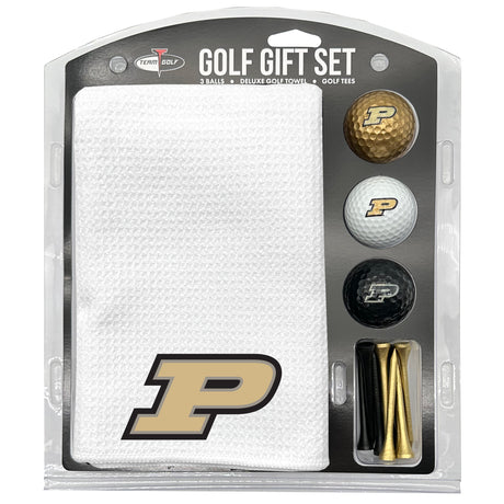 Purdue Boilermakers Microfiber Towel Golf Gift Set - White