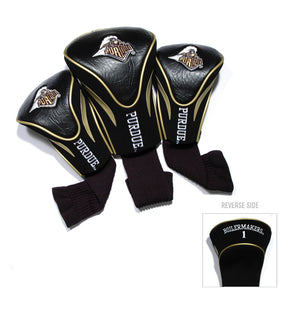 Purdue Boilermakers 3 Pack Embroidered Contour Golf Headcovers