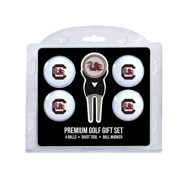 South Carolina Gamecocks 4 Golf Balls And Divot Tool Gift Set