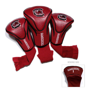 South Carolina Gamecocks 3 Pack Embroidered Contour Golf Headcovers