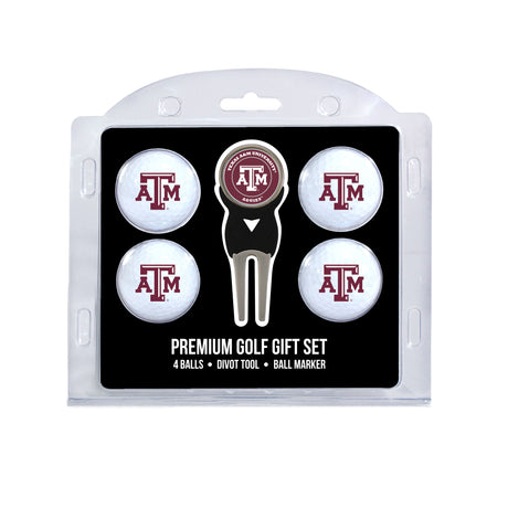 Texas A&M Aggies 4 Golf Balls And Divot Tool Gift Set
