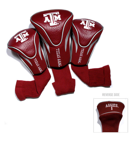 Texas A&M Aggies 3 Pack Embroidered Contour Golf Headcovers