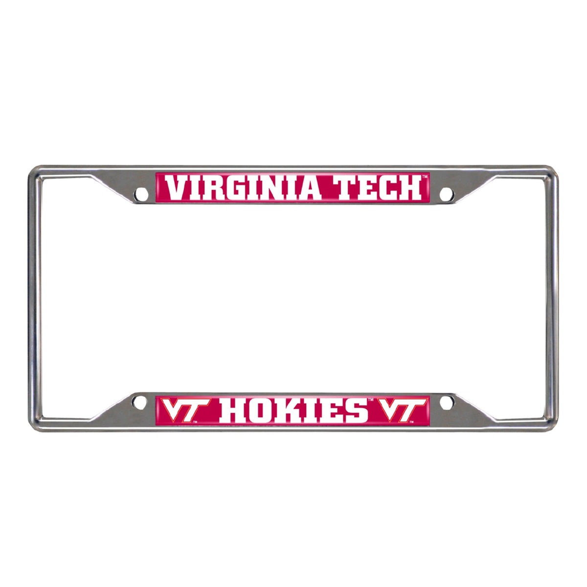 Virginia Tech Chrome License Plate Frame