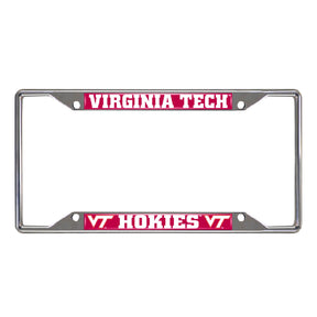 Virginia Tech Chrome License Plate Frame