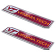 Virginia Tech Embossed Truck Emblem 2-pk