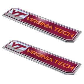 Virginia Tech Embossed Truck Emblem 2-pk