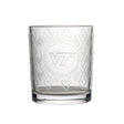 Virginia Tech 12oz Diamond Stained Rocks Glass