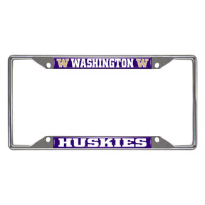 University of Washington Chrome License Plate Frame