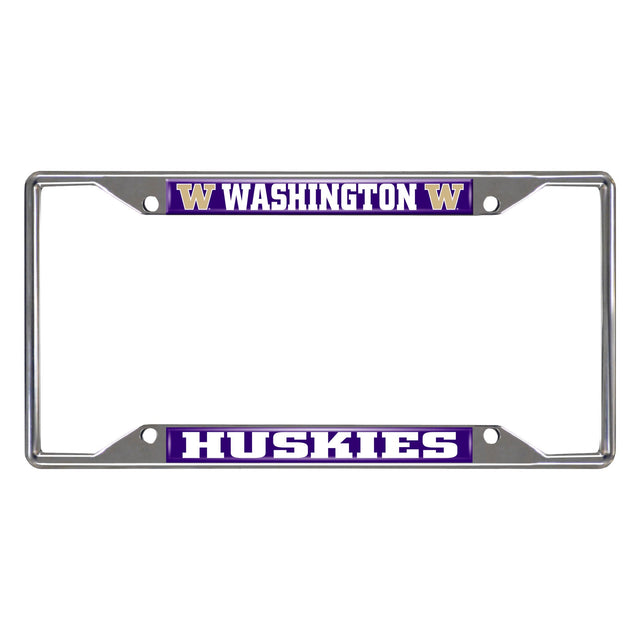 University of Washington Chrome License Plate Frame