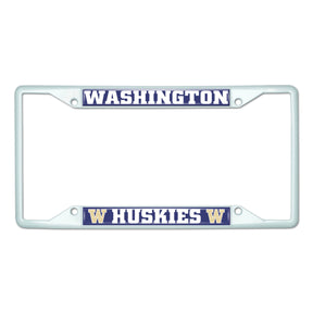 University of Washington-White License Plate
