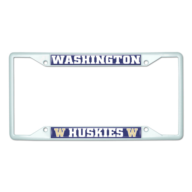 University of Washington-White License Plate