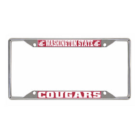 Washington State University Chrome License Plate Frame