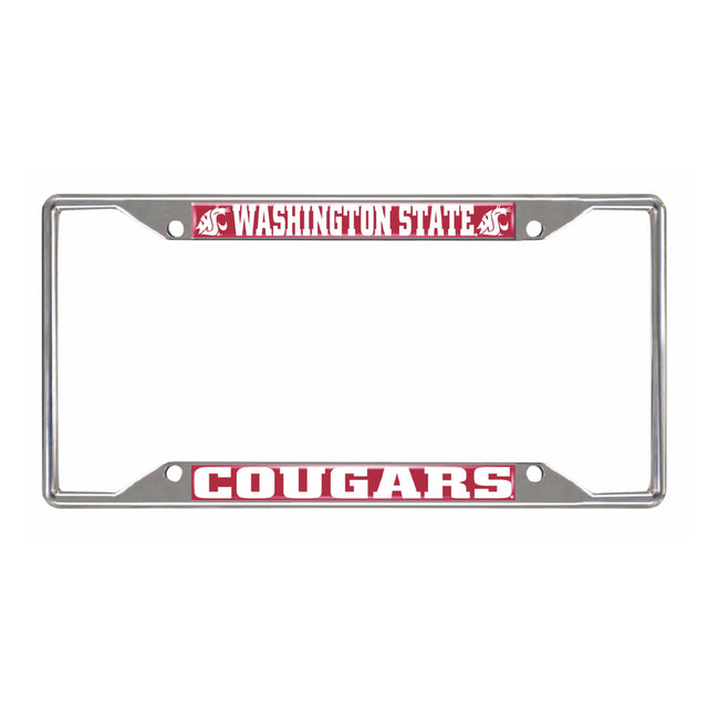 Washington State University Chrome License Plate Frame