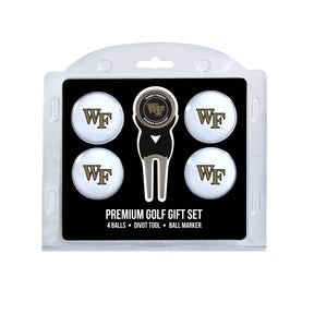 Wake Forest Demon Deacons 4 Golf Balls And Divot Tool Gift Set