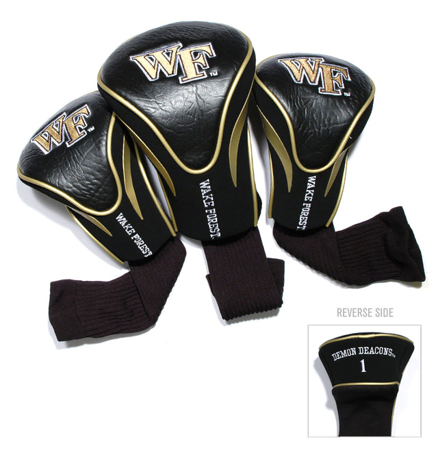 Wake Forest Demon Deacons 3 Pack Embroidered Contour Golf Headcovers