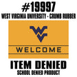 West Virginia University Crumb Rubber Door Mat