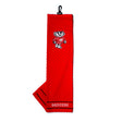 Wisconsin Badgers Tri-Fold Embroidered Scrubber Golf Towel