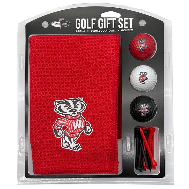 Wisconsin Badgers Microfiber Towel Golf Gift Set