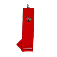 Louisville Cardinals Tri-Fold Embroidered Scrubber Golf Towel
