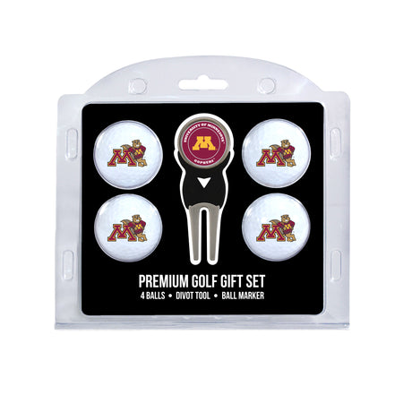 Minnesota Golden Gophers 4 Golf Balls And Divot Tool Gift Set