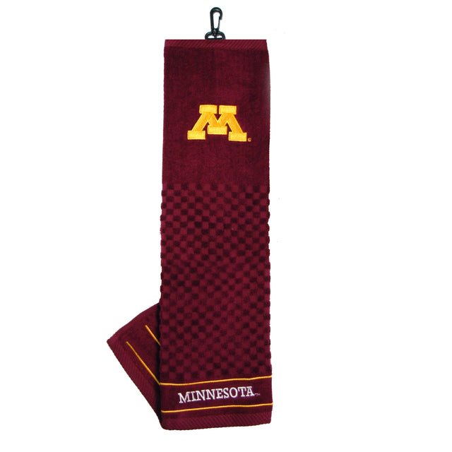 Minnesota Golden Gophers Tri-Fold Embroidered Scrubber Golf Towel