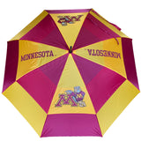 Minnesota Golden Gophers  Double Canopy Wind Proof Golf Umbrella