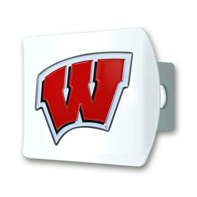 University of Wisconsin Color on White Hitch Cover