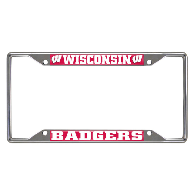 University of Wisconsin Chrome License Plate Frame