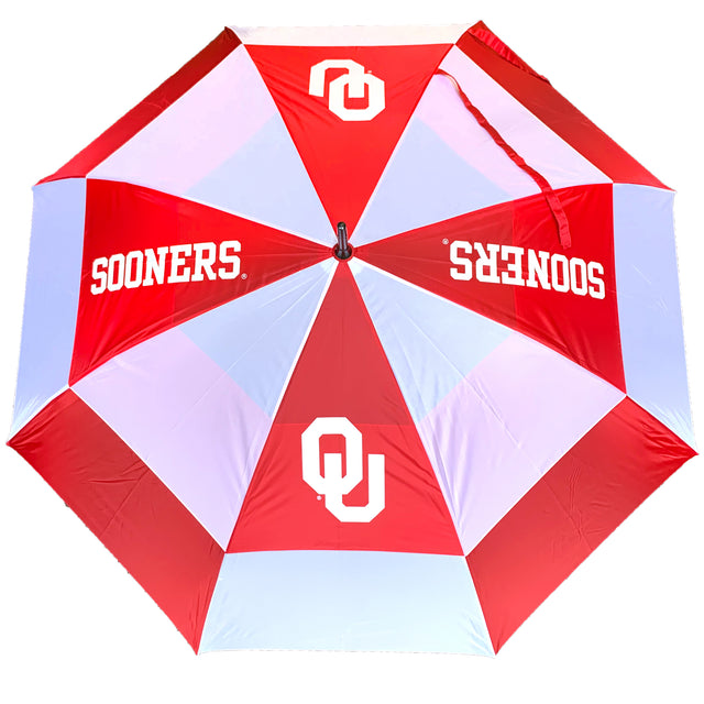 Oklahoma Sooners  Double Canopy Wind Proof Golf Umbrella