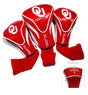 Oklahoma Sooners 3 Pack Embroidered Contour Golf Headcovers