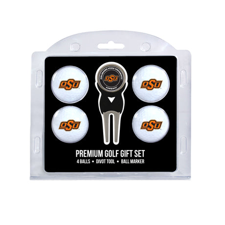Oklahoma State Cowboys 4 Golf Balls And Divot Tool Gift Set