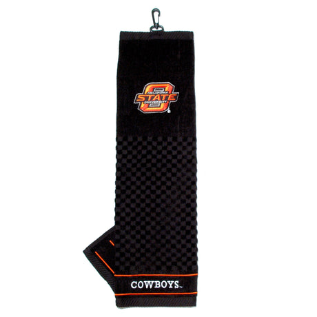 Oklahoma State Cowboys Tri-Fold Embroidered Scrubber Golf Towel