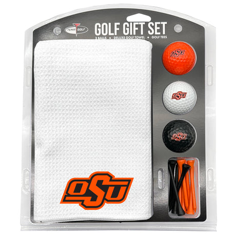 Oklahoma State Cowboys Microfiber Towel Golf Gift Set - White
