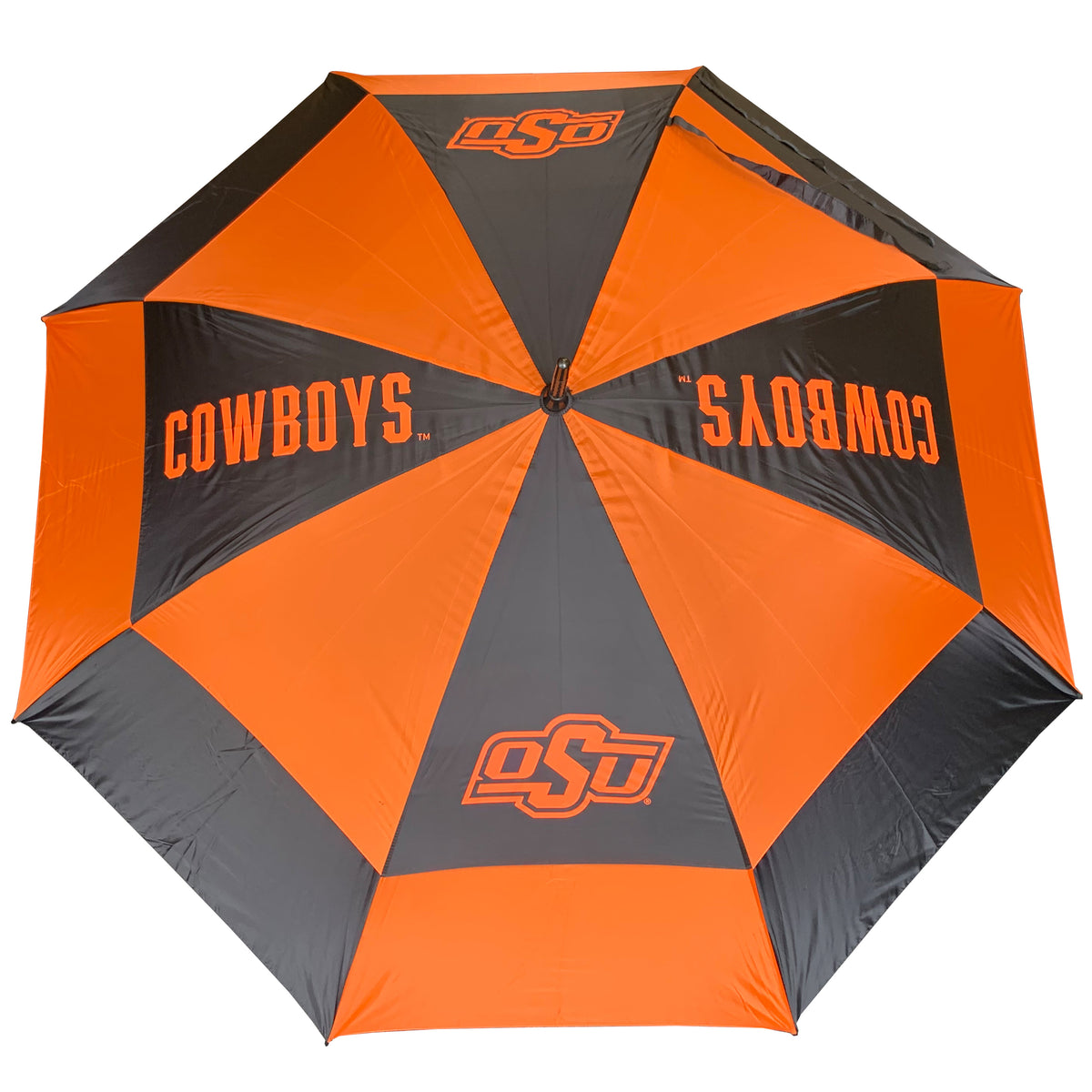 Oklahoma State Cowboys  Double Canopy Wind Proof Golf Umbrella