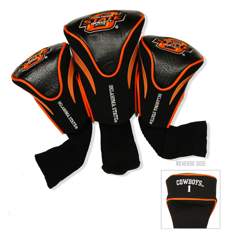 Oklahoma State Cowboys 3 Pack Embroidered Contour Golf Headcovers