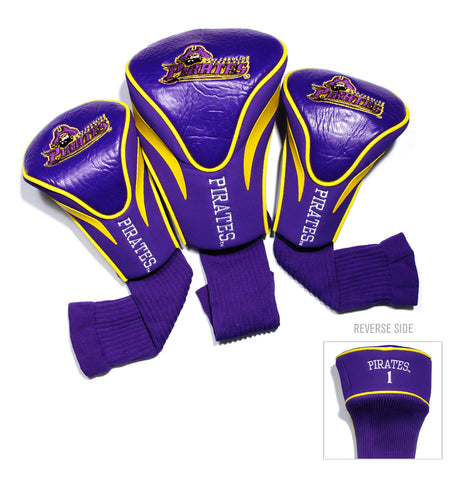 East Carolina Pirates 3 Pack Embroidered Contour Golf Headcovers