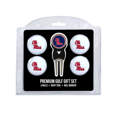 Mississippi Rebels 4 Golf Balls And Divot Tool Gift Set
