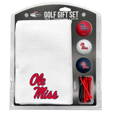Mississippi Rebels Microfiber Towel Golf Gift Set - White