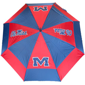 Mississippi Rebels  Double Canopy Wind Proof Golf Umbrella