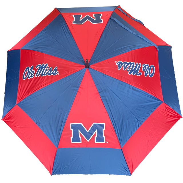 Mississippi Rebels  Double Canopy Wind Proof Golf Umbrella