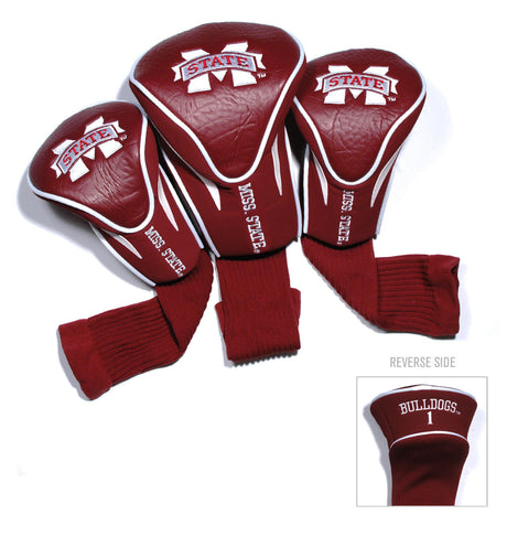 Mississippi State Bulldogs 3 Pack Embroidered Contour Golf Headcovers