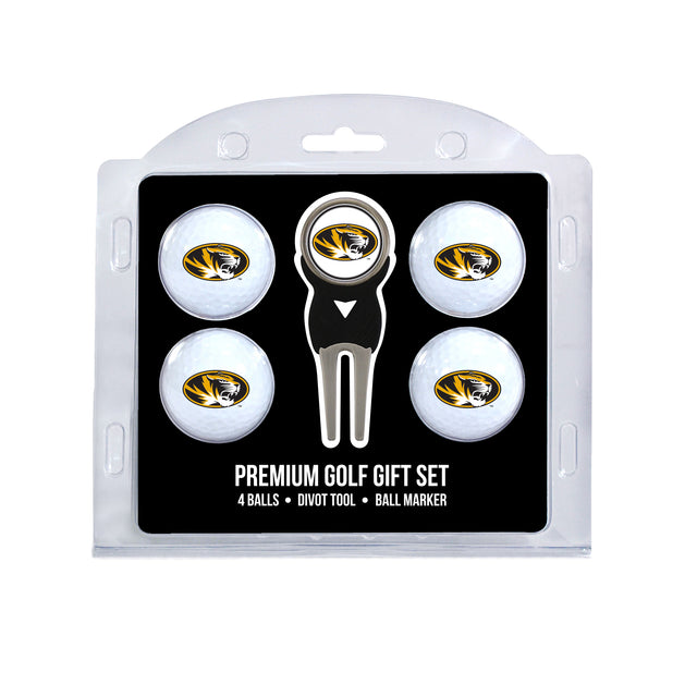 Missouri Tigers 4 Golf Balls And Divot Tool Gift Set