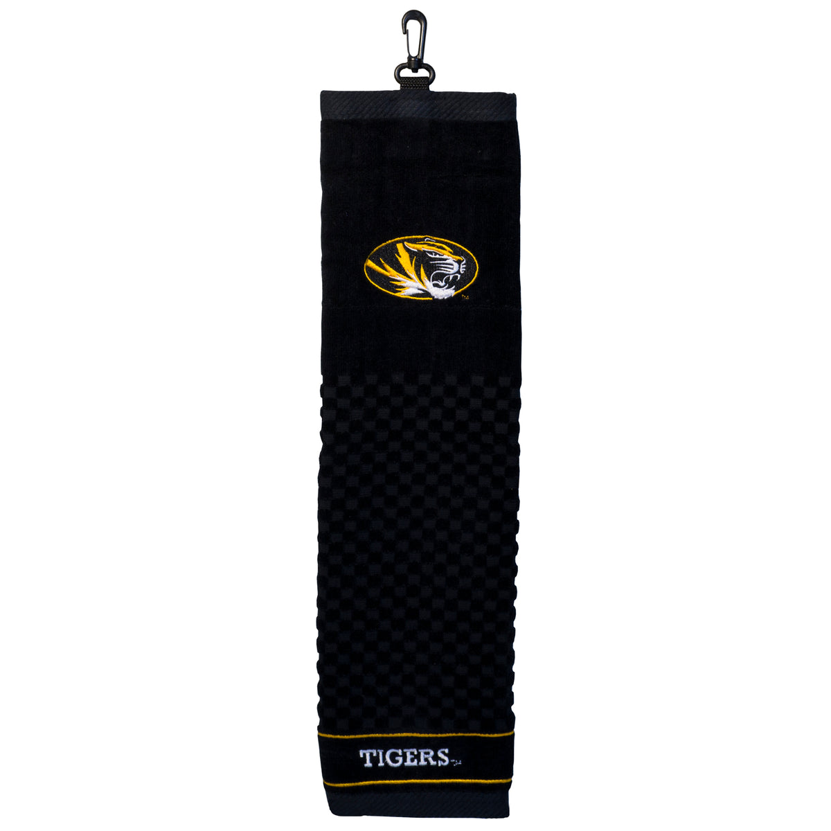 Missouri Tigers Tri-Fold Embroidered Scrubber Golf Towel