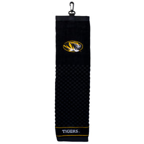 Missouri Tigers Tri-Fold Embroidered Scrubber Golf Towel