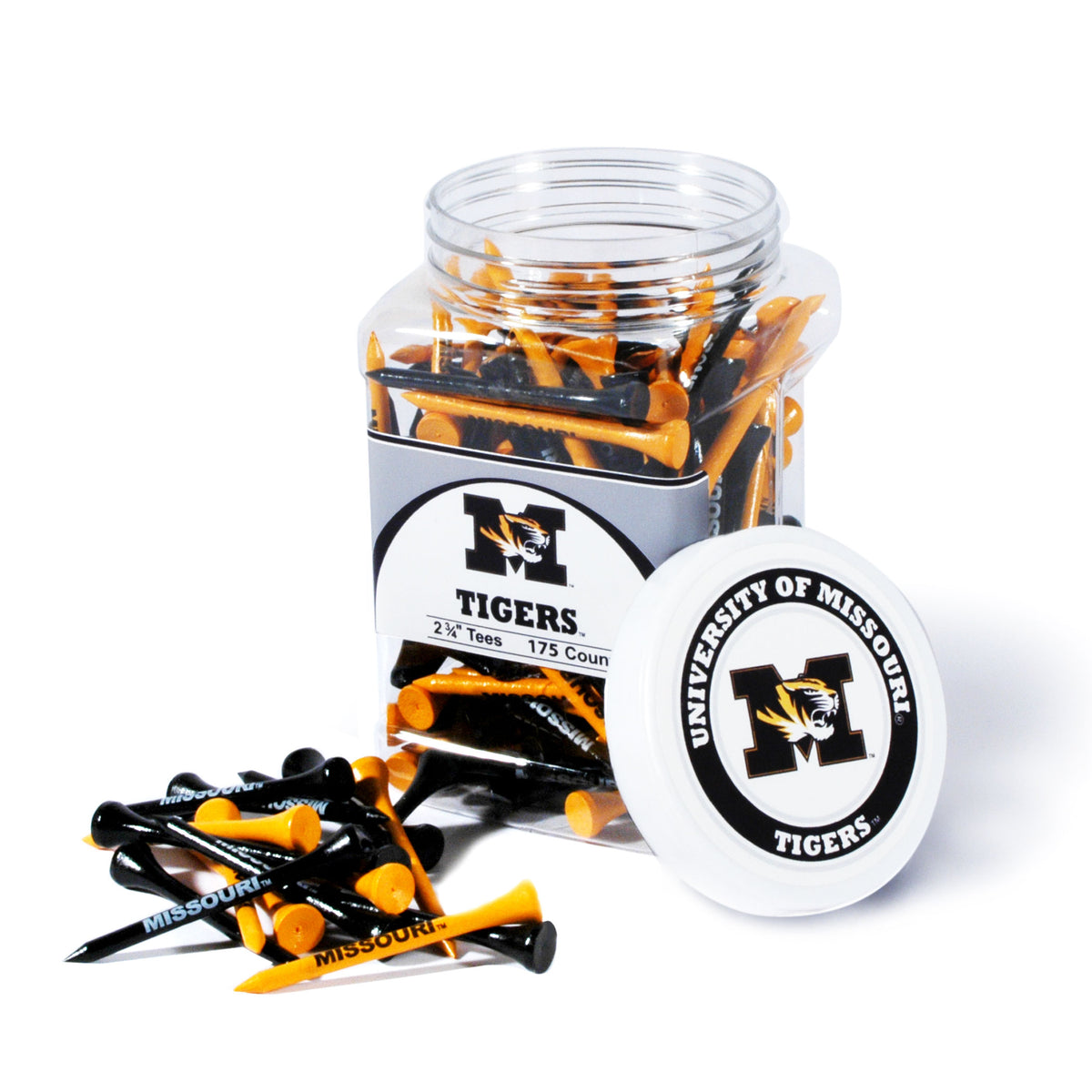 Missouri Tigers 175 Golf Tee Jar