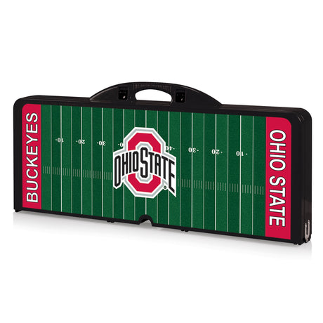 Ohio State Buckeyes Picnic Table Portable Folding Table with Seats - Football