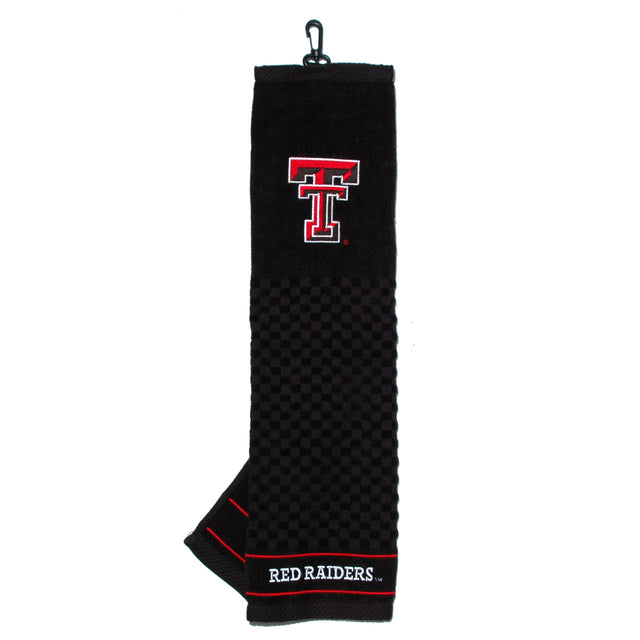 Texas Tech Red Raiders Tri-Fold Embroidered Scrubber Golf Towel