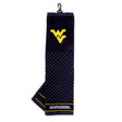 West Virginia Mountaineers Tri-Fold Embroidered Scrubber Golf Towel